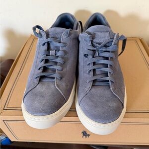 Peter Millar Men's Blue Suede Sneakers